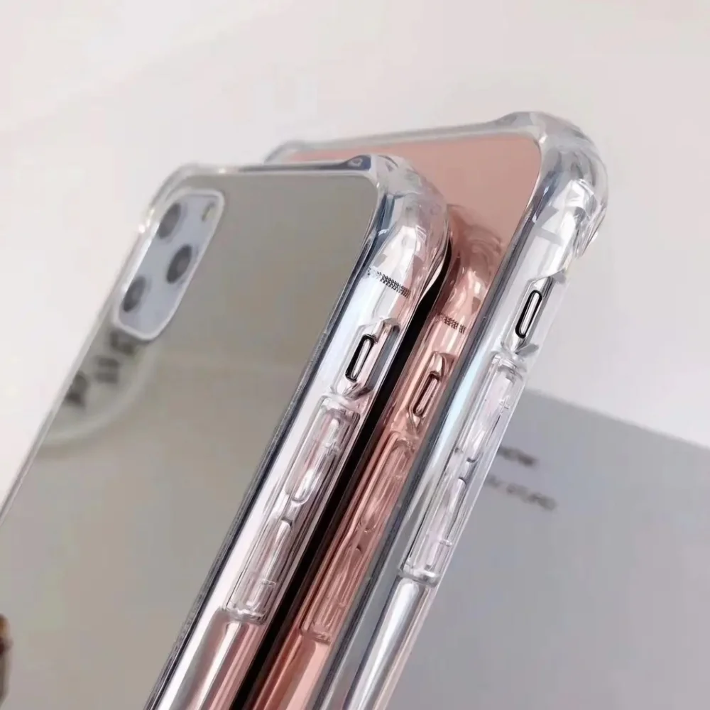 13 Pro iPhone Case Mirrored Phone Cover Silver